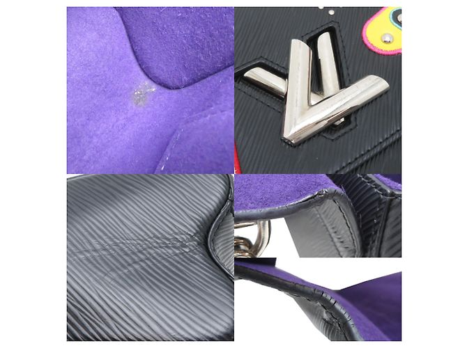 Borsa a tracolla Twist MM da donna Louis Vuitton Nero - vista 9