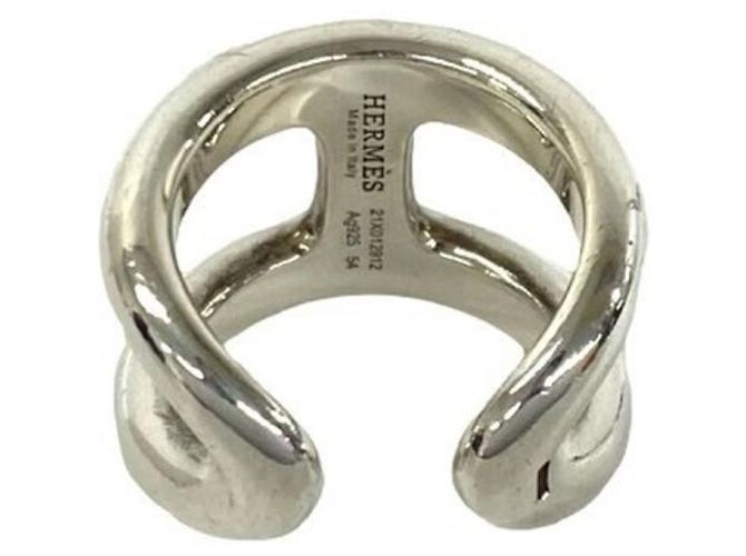 Ring Hermès Anello Hermes Osmo's GM Argento - vista 6