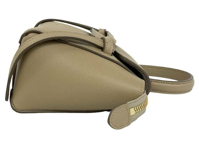 Belt Bag Céline Bolsa cinto de couro Pico da Celine Bege - vista 6