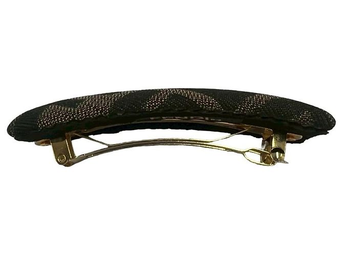 Fendi Zucca FF Pattern Canvas Barrette Schwarz Khaki - Ansicht 3