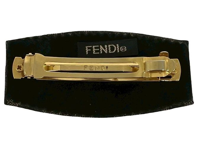 Fendi Zucca FF Pattern Canvas Barrette Schwarz Khaki - Ansicht 5