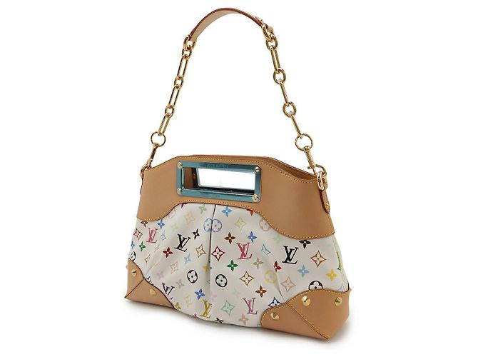Borsa 2way Louis Vuitton Judy MM Monogram Bianco - vista 2