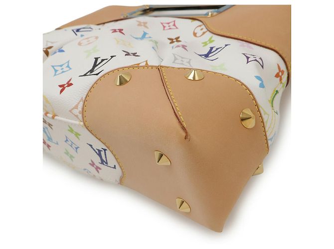 Borsa 2way Louis Vuitton Judy MM Monogram Bianco - vista 3