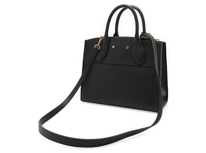 Borsa 2 way Louis Vuitton City Steamer PM in pelle Nero - vista 2