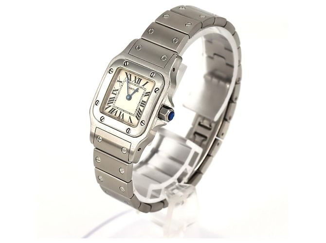 Cartier Santos Galbee Edelstahl Silber - Ansicht 2