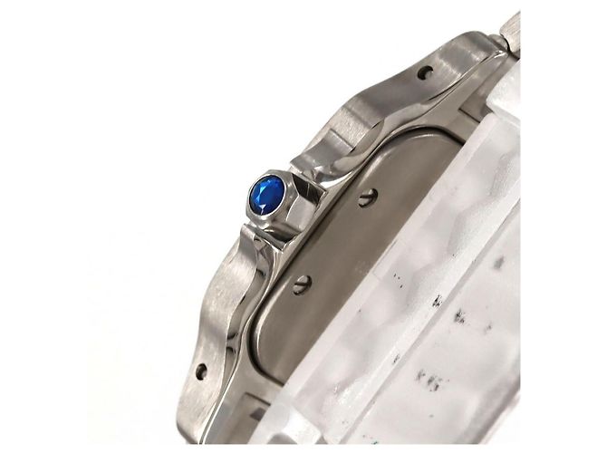 Cartier Santos Galbee Edelstahl Silber - Ansicht 4