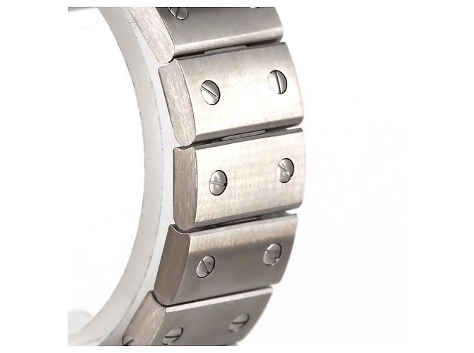 Cartier Santos Galbee Edelstahl Silber - Ansicht 5