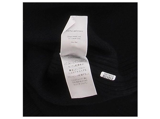 Céline Pull marine en cachemire Noir - vue 6