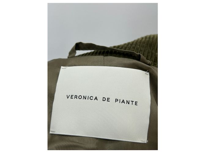 Autre Marque Blazer de algodón de pana caqui VERONICA DE PIANTE - vista 5