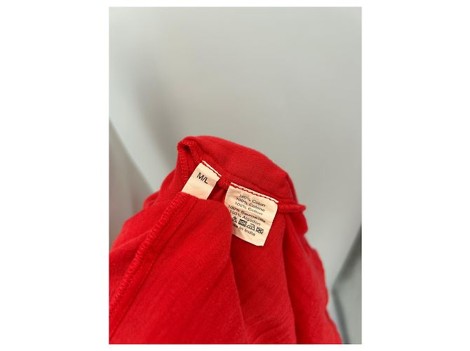 Vestido cruzado de algodón rojo Baume & Mercier Roja - vista 6