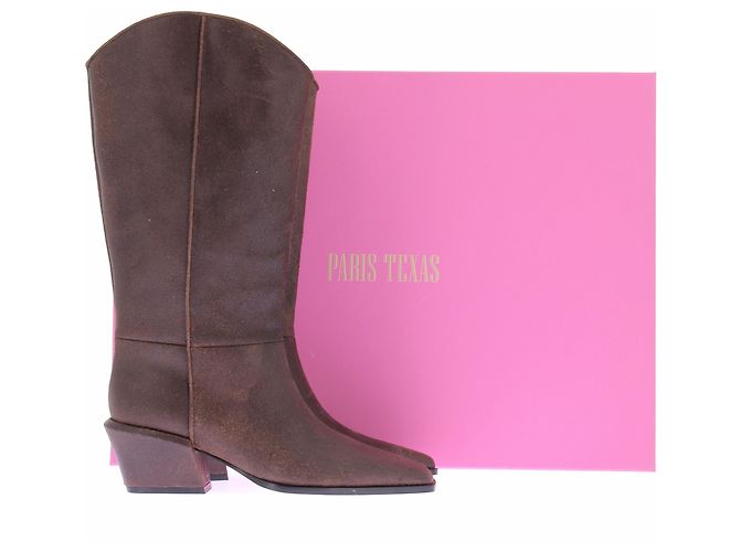 Paris Texas Santiags "Bettina" in pelle Marrone - vista 8