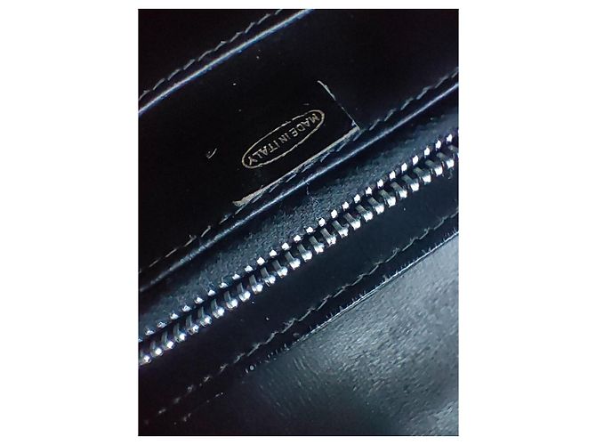 Autre Marque Borsa a mano in pelle stampa coccodrillo nera Nero - vista 13