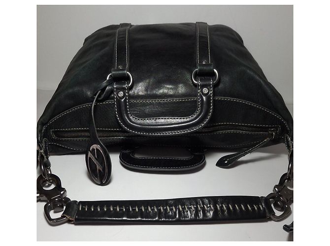 Autre Marque Francesco Biasia borsa a mano in pelle nera Nero - vista 12