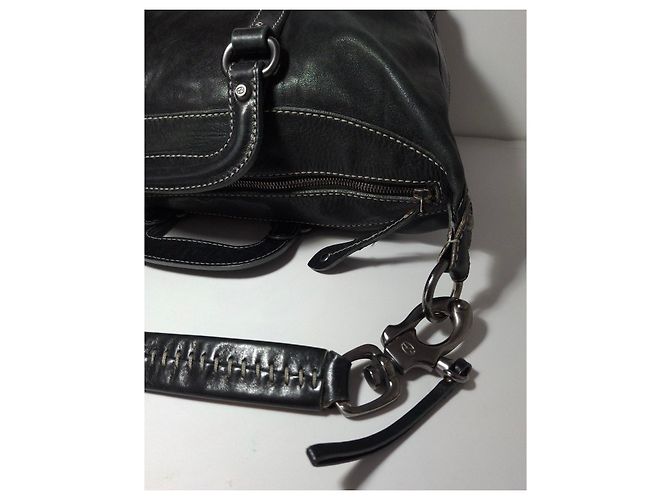 Autre Marque Francesco Biasia borsa a mano in pelle nera Nero - vista 13
