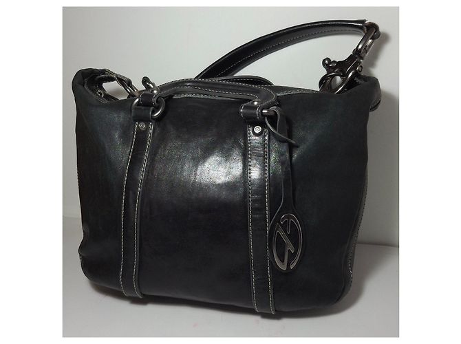Autre Marque Francesco Biasia borsa a mano in pelle nera Nero - vista 2