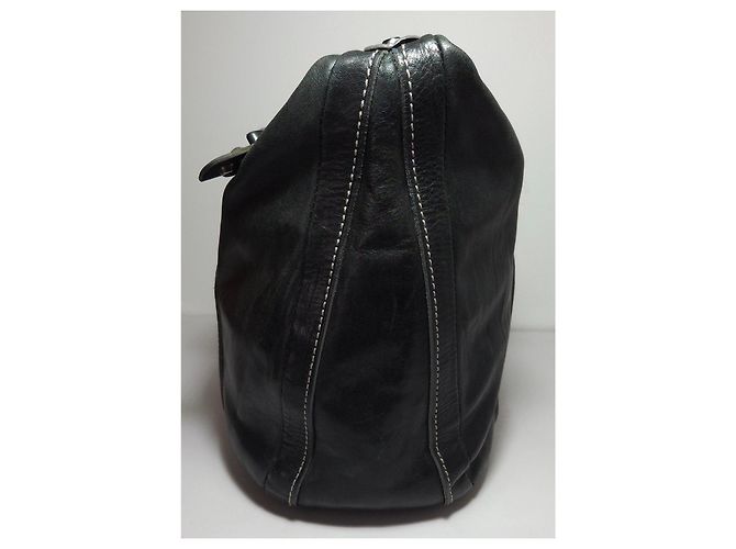 Autre Marque Francesco Biasia borsa a mano in pelle nera Nero - vista 3