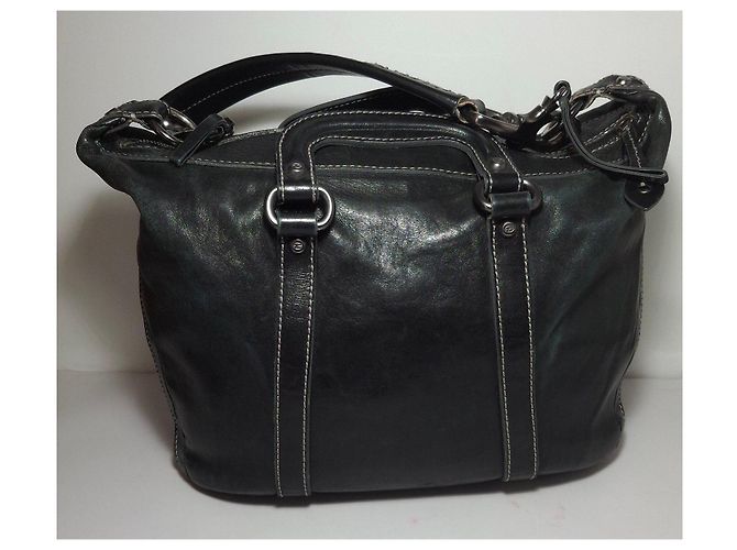 Autre Marque Francesco Biasia borsa a mano in pelle nera Nero - vista 4