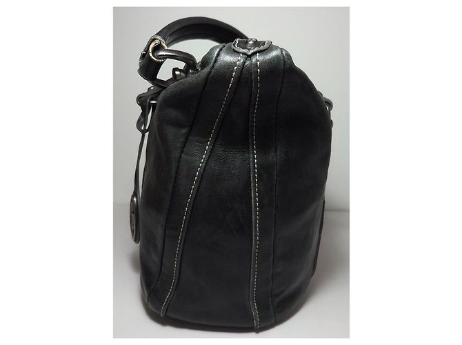 Autre Marque Francesco Biasia borsa a mano in pelle nera Nero - vista 5
