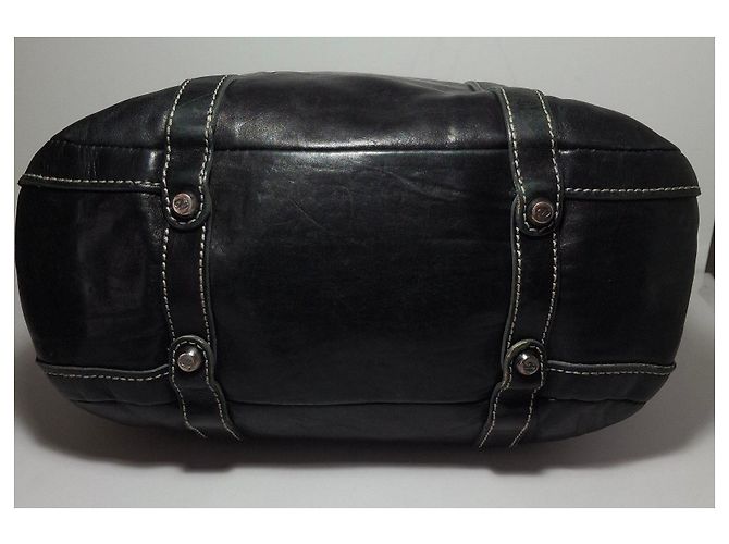 Autre Marque Francesco Biasia borsa a mano in pelle nera Nero - vista 7