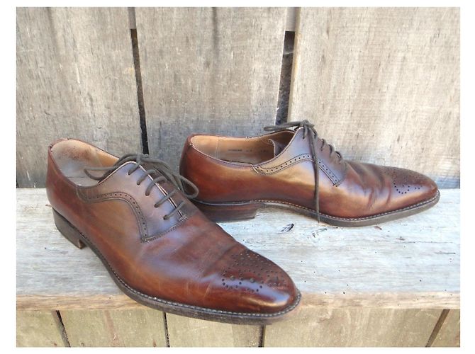 Autre Marque Marvin & Co Robert Oxford in pelle marrone - vista 2
