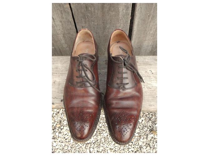 Autre Marque Marvin & Co Robert Oxford in pelle marrone - vista 3