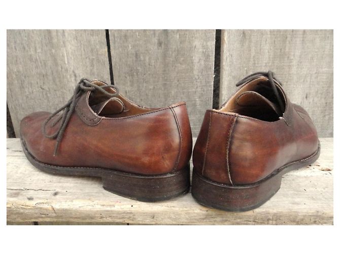 Autre Marque Marvin & Co Robert Oxford in pelle marrone - vista 4