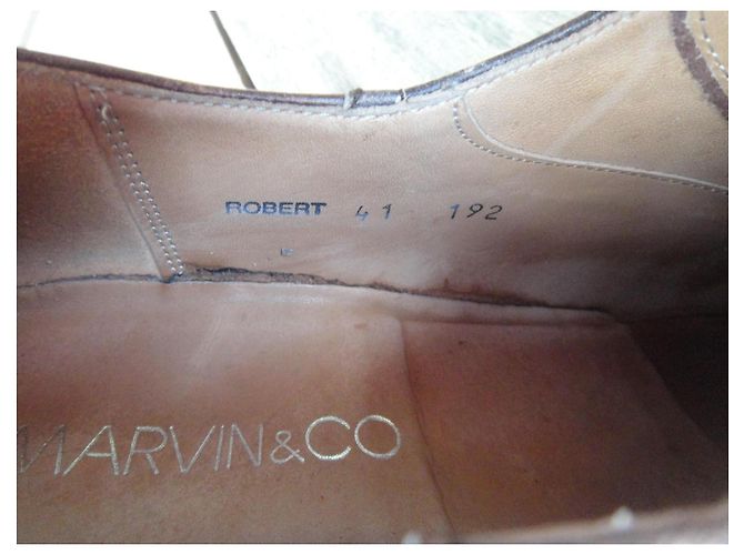 Autre Marque Marvin & Co Robert Oxford in pelle marrone - vista 6