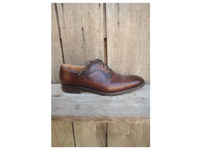 Autre Marque Marvin & Co Robert Oxford in pelle marrone - vista 7