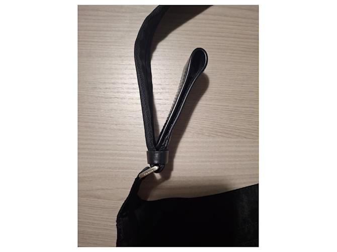 Prada Borsa a Tracolla in Nylon Nero - vista 6