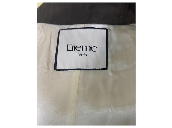 Autre Marque Elleme Paris Giacca Teddy bianca e verde scuro Bianco - vista 6