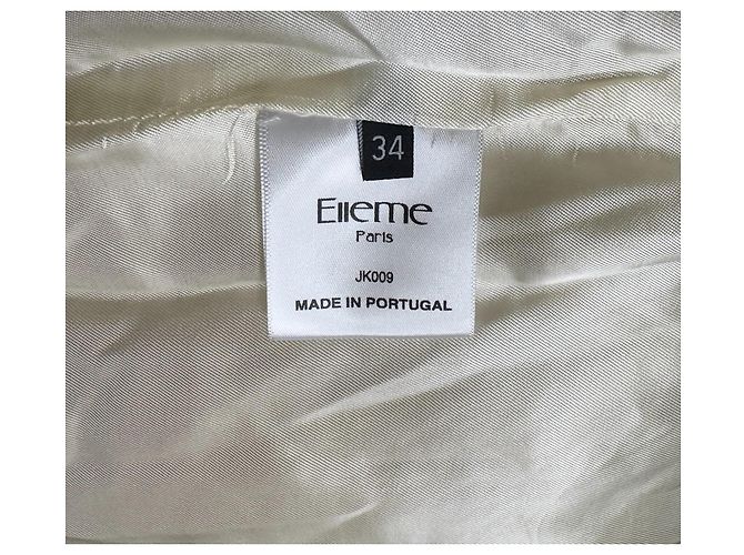 Autre Marque Elleme Paris Giacca Teddy bianca e verde scuro Bianco - vista 7