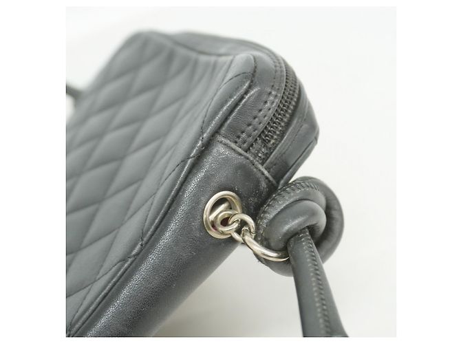Borsa a tracolla Chanel Cambon in agnello Nero - vista 7