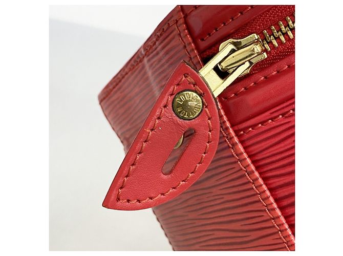 Borsa Louis Vuitton Epi Cannes M48037 Rosso - vista 10