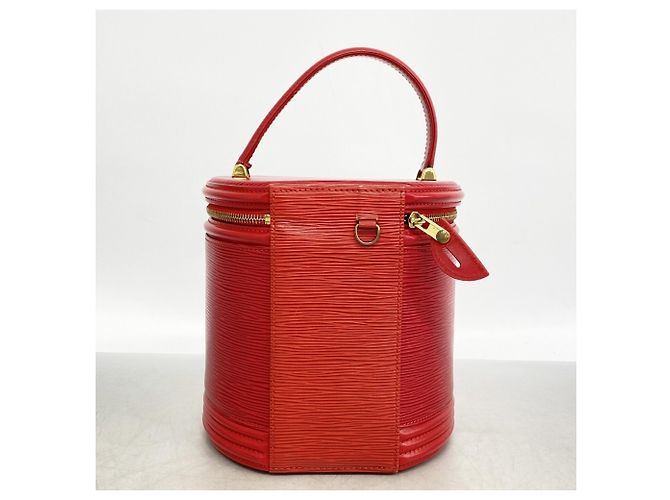 Borsa Louis Vuitton Epi Cannes M48037 Rosso - vista 11