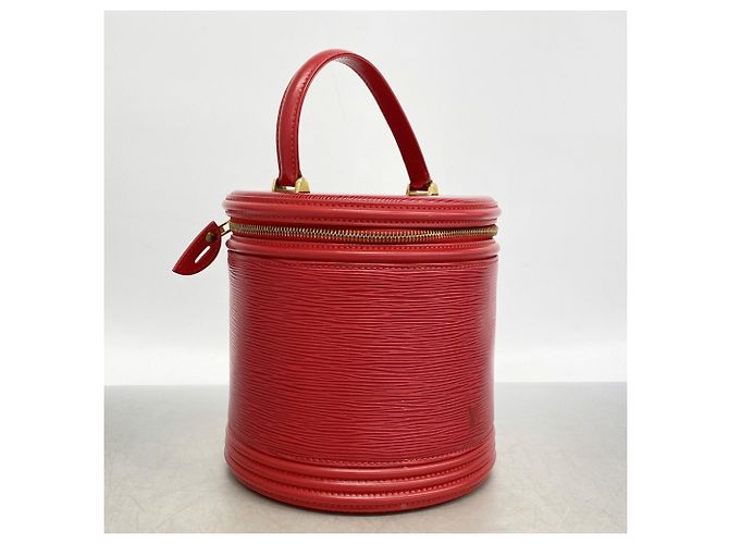 Borsa Louis Vuitton Epi Cannes M48037 Rosso - vista 2