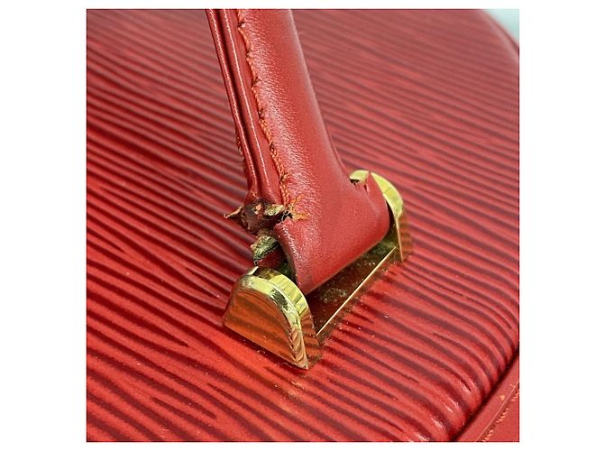 Borsa Louis Vuitton Epi Cannes M48037 Rosso - vista 6