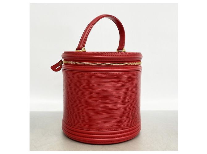 Borsa Louis Vuitton Epi Cannes in rosso Castilian - vista 2