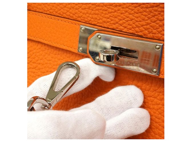 Hermès Borsa a tracolla Hermes Jypsiere 34 Arancione - vista 10