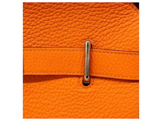 Hermès Borsa a tracolla Hermes Jypsiere 34 Arancione - vista 12