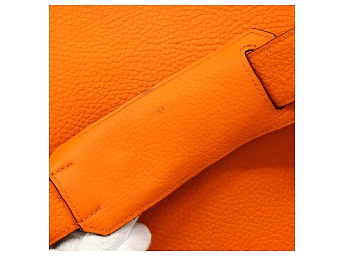 Hermès Borsa a tracolla Hermes Jypsiere 34 Arancione - vista 13