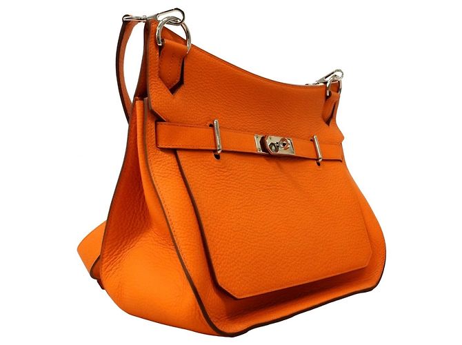Hermès Borsa a tracolla Hermes Jypsiere 34 Arancione - vista 2