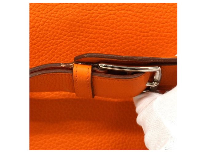 Hermès Borsa a tracolla Hermes Jypsiere 34 Arancione - vista 8