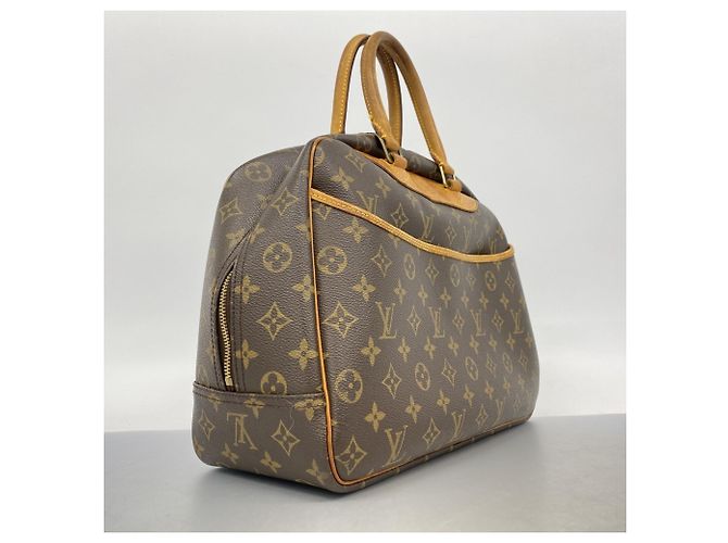 Borsa Louis Vuitton Monogram Deauville Marrone - vista 2