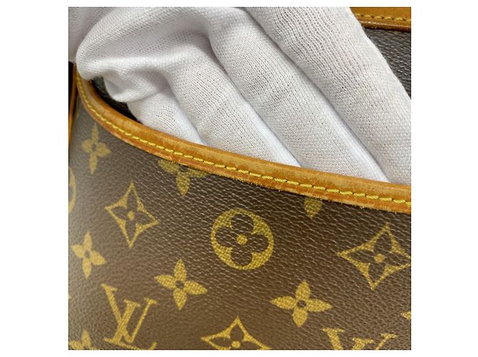 Borsa Louis Vuitton Monogram Deauville Marrone - vista 7