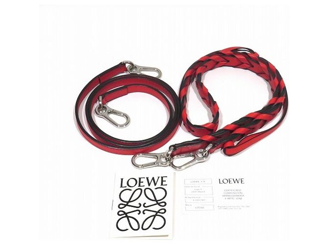 Borsa a mano Loewe Fortune Hobo 3-Way in pelle Rosso - vista 5