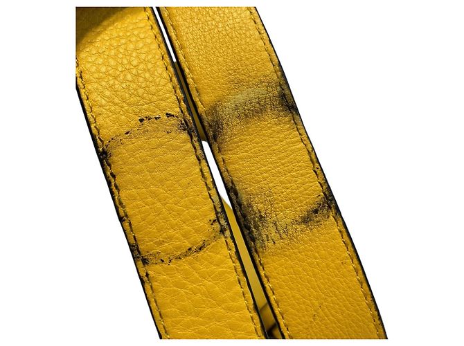 Borsa a mano Hammock Small in pelle Loewe Giallo - vista 6