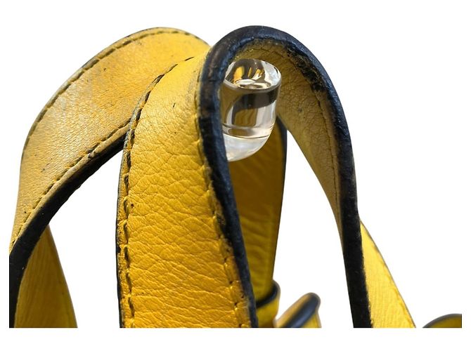 Borsa a mano Hammock Small in pelle Loewe Giallo - vista 7