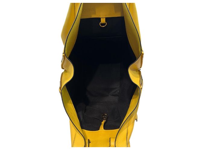 Borsa a mano Hammock Small in pelle Loewe Giallo - vista 8
