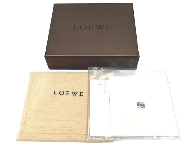 Cartera tríptico Loewe en piel dorada Dorado - vista 5