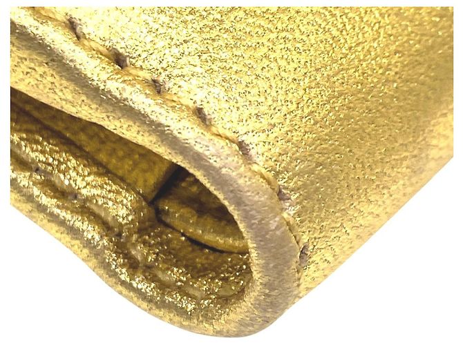 Cartera tríptico Loewe en piel dorada Dorado - vista 8